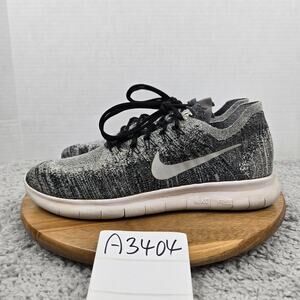 Nike Free Rn Flyknit 2017 Oreo Black White Athletic Sneaker Mens 11 880843-003